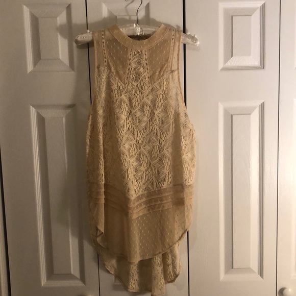 Ivory women's Free People sleeveless top - Picture 1 of 5